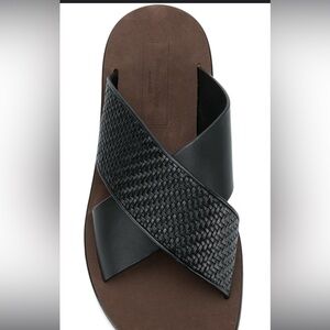 Ermenegildo Zegna cross strap slides